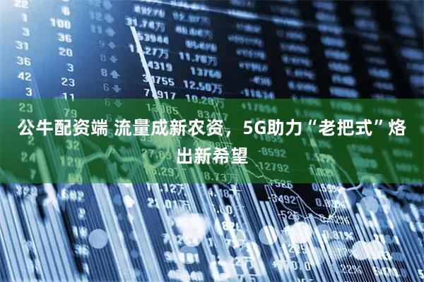 公牛配资端 流量成新农资，5G助力“老把式”烙出新希望