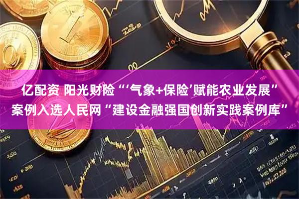 亿配资 阳光财险“‘气象+保险’赋能农业发展”案例入选人民网“建设金融强国创新实践案例库”